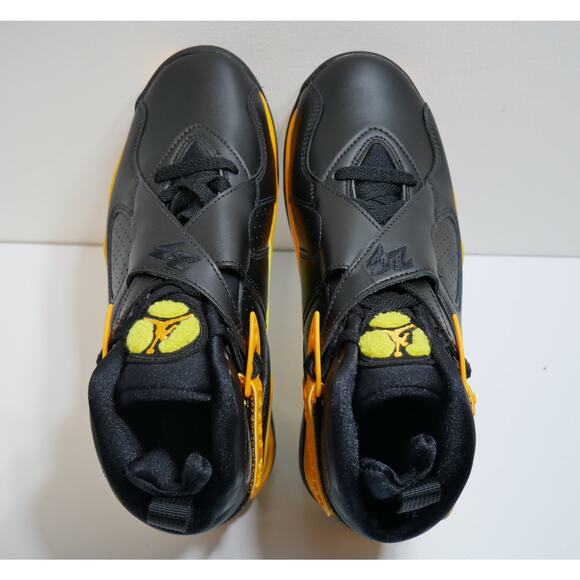 NEW NIKE AIR JORDAN 8 RETRO TAXI BLACK YELLOW CI1236 007 WOMENS SIZE - 8 - Picture 3 of 16